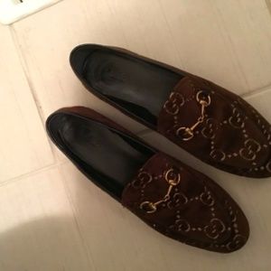 Gucci Jordan velvet  loafer